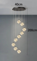 Axyaa Crystal Chandeliers: Modern LED Ceiling Hanging Lights for Living Room