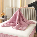 Axyaa Quilted Mattress Cover with Zipper - Full Enclosed Thicken Fitted Sheet