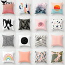 Axyaa Geometric Pink Pillowcase for Stylish Home Decor