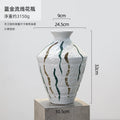 Axyaa Ceramic Graffiti Vase Handcrafted Home Decor Floral Arrangement Bottle