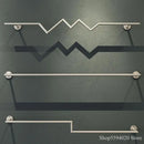 Axyaa Golden Iron Ladder Shelf Clothing Rack of Modern Design