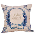 Axyaa Butterfly Linen Pillow Cover, 45X45CM