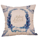 Axyaa Butterfly Linen Pillow Cover, 45X45CM