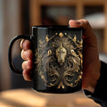 Axyaa Silver Lion King Ceramic Coffee Mug - Perfect Gift for Friends, Home or Office