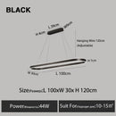 Axyaa Nordic LED Aluminum Chandelier - Sleek Kitchen and Restaurant Lighting