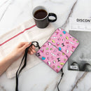 Axyaa Hello Kitty Cell Phone Purse Leather Wallet Kuromi Crossbody Bag Fashion Card Holder