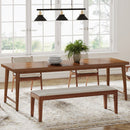 Axyaa 78.7-Inch Mid-Century Modern Dining Table for 6-8 People