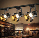 Axyaa Vintage Industrial Loft Ceiling Light in Retro Black Finish
