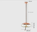 Axyaa Blue Glass LED Pendant Lamp for Coffee Shop & Bar Counter Chandelier