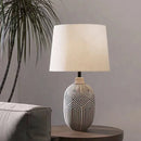 Axyaa Ceramic Pot Table Lamp | Japanese Style Living Room Study Bedroom Bedside