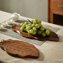 Axyaa Acacia Wooden Tea Tray for Home, Restaurant, Baking, and Fruit Serving