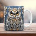 Axyaa Ceramic Owl Coffee Mug 11oz - Cute Owl Design Tea Cup