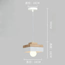 Axyaa Solid Wood Chandelier LED Light for Bedroom, Restaurant, and Balcony