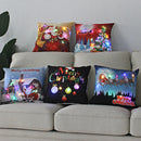 Axyaa LED Santa Claus Cushion Cover: Festive Light-Up Pillowcase for Home Decor