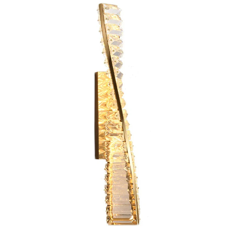 Axyaa Water Wave Crystal Wall Lamp for Luxurious Indoor Decor