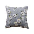 Axyaa Floral Soft Black Grey Beige Pillow Cover 45x45cm for Home Decoration
