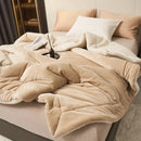 Axyaa Cozy Milk Fleece Blanket | Queen Size Multi-functional Plush Bed Throw