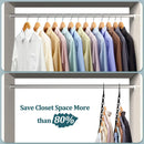 Axyaa 5-Hole Hook Plastic Clothes Rack Rotary Organizer Hanger Foldable Magic Closet Wardrobe Organize