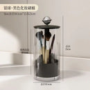 Axyaa Dustproof Makeup Brush Holder with Lid: Vanity Cosmetics Organizer