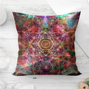 Axyaa Mandala Sun Moon Pillowcase: Bohemian Sofa Cushion Cover