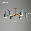 Axyaa Colorful Deer Shape Ceiling Light for Dining Room