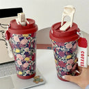 Axyaa Double Drinking Thermal Water Bottle, 500ML Stainless Steel Insulated Mug