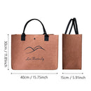 Axyaa Felt Storage Bag: Large Capacity Handbag for Fearless Living