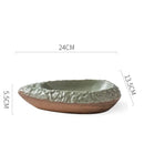 Axyaa Ceramic Boat Plate Set for Elegant Dining Experience