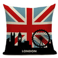 Axyaa Union Jack American Flag Throw Pillow Cases 45x45cm Square Top King Size