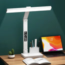 Axyaa LED Desk Lamp 2 Heads Dimmable USB Chargeable 180 Rotate Foldable Eye Protection