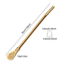 Axyaa Stainless Steel Reusable Drinking Straws Set for Cocktails