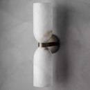 Axyaa Natural Marble Wall Light | Copper Retro Medieval Luxury Bedside Lamp