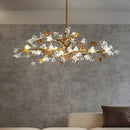 Axyaa Flower Chandeliers Tree Branch Pendant Lights for Living Dining Room Decor