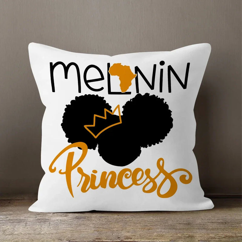 Axyaa Cartoon Girl Pillow Case: Soft Short Plush Cushion Cover for Sofa & Home Decor