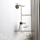 Axyaa White Ceramic LED Wall Lamp with Pull Chain Switch