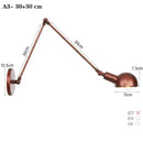 Axyaa Industrial Iron Long Arm LED Wall Sconce - E27 Socket