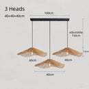 Axyaa Rattan Straw Hat Pendant Light - Retro Style for Home & Restaurant Decor