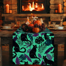 Axyaa Tropical Plant Branches Table Runner - Elegant Dining and Wedding Decor