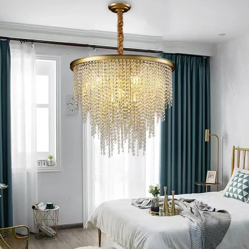 Axyaa Retro Style E14 LED Pendant Lights in Black/Gold Finish