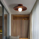 Axyaa Japanese Style Wood LED Ceiling Light for Living Room and Bedroom