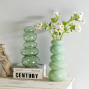 Axyaa Geometric Glass Vase Terrarium Pebble Stack Floral Arrangement Home Decor