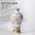 Axyaa Chinese Style Enamel Ceramic Vases Creative Home Office Decor