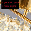 Axyaa Crystal Ceiling Lamp - Postmodern Round Bedroom LED Lighting