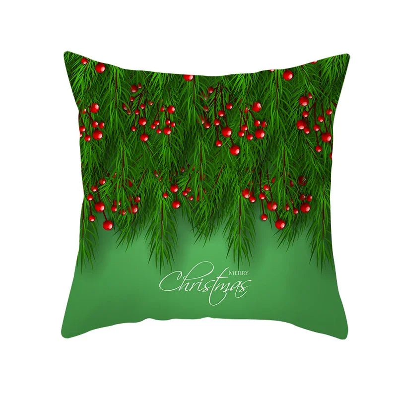 Axyaa Christmas Tree Print Pillow Case - 45x45cm