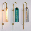 Axyaa Glass Wall Lamp for Luxury Bedside Light in Hotel Bedroom