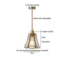 Axyaa Nordic Glass Pendant Light: Minimalist LED Illuminate Hanging Lamp for Dining Room