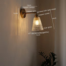 Axyaa Modern Copper LED Wall Sconce Light Fixture for Hallway and Bathroom