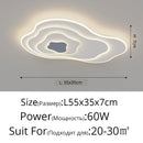 Axyaa Cloud LED Chandelier: Modern Iron Art Ceiling Lamp for Home Decor