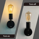 Axyaa Rechargeable Vintage Wall Lamp with Remote Control and Touch Dimmer