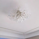 Axyaa Princess Flower Crystal Glass Ceiling Lamp - Cream Bedroom Dressing Room Lighting